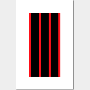 Blackburn Rovers 1994 Away Black Red Stripes Posters and Art